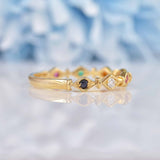 Ellibelle Jewellery Multi-Gem 9ct Gold "Regards" Stacking Band Ring