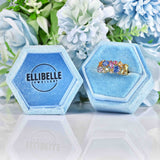Ellibelle Jewellery Multicolour Sapphire 9ct Yellow Gold Cluster Ring