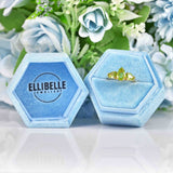 Ellibelle Jewellery Peridot 9ct Gold Pear-Shaped Trilogy Ring