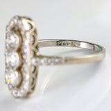 Ellibelle Jewellery Platinum & Diamond Trilogy Cluster Ring (1.00ct)