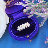 Ellibelle Jewellery Princess & Brilliant Cut Diamond 18ct Gold Dress Ring (0.46cts)
