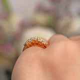 Ellibelle Jewellery Princess & Brilliant Cut Diamond 18ct Gold Dress Ring (0.46cts)