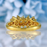 Ellibelle Jewellery Princess & Brilliant Cut Diamond 18ct Gold Dress Ring (0.46cts)
