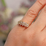 Ellibelle Jewellery Princess & Brilliant Cut Diamond 18ct Gold Dress Ring (0.46cts)