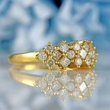 Ellibelle Jewellery Princess & Brilliant Cut Diamond 18ct Gold Dress Ring (0.46cts)
