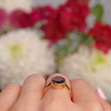 Ellibelle Jewellery Pyrope Garnet 18k Gold Solitaire Ring (6.55ct)