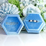 Ellibelle Jewellery Sapphire & Diamond 18ct White Gold Five-Stone Band Ring