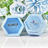 Ellibelle Jewellery Sapphire & Diamond Platinum Oval Three-Stone Engagement Ring (0.60ct)