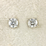 Ellibelle Jewellery Tiffany & Co Platinum 0.60ct Diamond Solitaire Stud Earrings
