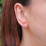 Ellibelle Jewellery Tiffany & Co Platinum 0.60ct Diamond Solitaire Stud Earrings