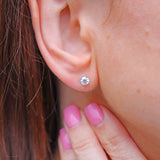 Ellibelle Jewellery Tiffany & Co Platinum 0.60ct Diamond Solitaire Stud Earrings