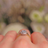 Ellibelle Jewellery Topaz & Diamond 9ct Gold Oval Cluster Ring