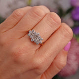 Ellibelle Jewellery Vari-Cut Diamond 18ct Gold Cluster Ring (1.22cts)