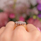 Ellibelle Jewellery Vari-Cut Diamond 18ct Gold Cluster Ring (1.22cts)