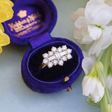 Ellibelle Jewellery Vari-Cut Diamond 18ct Gold Cluster Ring (1.22cts)