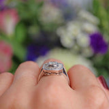 Ellibelle Jewellery Vari-Cut Diamond 18ct White Gold Square Cluster Ring (1.05ct)