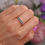 Ellibelle Jewellery Vari-Cut Diamond & Platinum Half-Eternity Wedding Band Ring (1.00ct)
