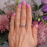 Ellibelle Jewellery Vari-Cut Diamond & Platinum Half-Eternity Wedding Band Ring (1.00ct)