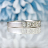Ellibelle Jewellery Vari-Cut Diamond & Platinum Half-Eternity Wedding Band Ring (1.00ct)
