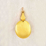 Ellibelle Jewellery Victorian Amethyst, Old Cut Diamond & Pearl 18ct Gold Pendant