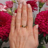 Ellibelle Jewellery Victorian Diamond 22ct Gold Starburst Gypsy Ring - Birmingham 1900