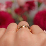 Ellibelle Jewellery Victorian Diamond 22ct Gold Starburst Gypsy Ring - Birmingham 1900