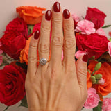 Ellibelle Jewellery Vintage 18ct Gold Diamond Daisy Cluster Ring (1.30cts)