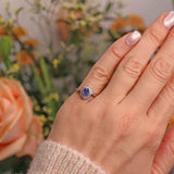 Ellibelle Jewellery Vintage 1959 Sapphire & Diamond Cluster Ring