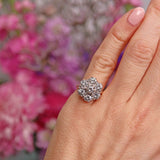Ellibelle Jewellery Vintage 1971 Diamond 18ct Gold Seven-Stone Daisy Cluster Ring (2.10cts)