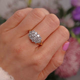 Ellibelle Jewellery Vintage 1974 Diamond 18ct Gold Cluster Ring (1.82cts)