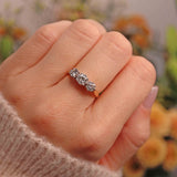 Ellibelle Jewellery Vintage 1974 Diamond 18ct Gold Three-Stone Engagement Ring (1.00ct)