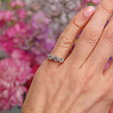 Ellibelle Jewellery Vintage 1975 Diamond 18ct Gold Three-Stone Trilogy Engagement Ring (1.10cts)