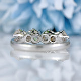 Ellibelle Jewellery Vintage 1978 Platinum Diamond Four-Stone Band Ring (1.43cts)
