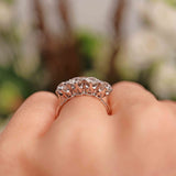 Ellibelle Jewellery Vintage 1978 Platinum Diamond Four-Stone Band Ring (1.43cts)