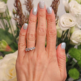 Ellibelle Jewellery Vintage 1978 Platinum Diamond Four-Stone Band Ring (1.43cts)