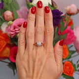 Ellibelle Jewellery Vintage 1979 Diamond 18ct Gold Cluster Ring