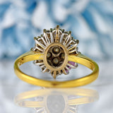 Ellibelle Jewellery Vintage 1980s Diamond 18ct Gold Cluster Ring (0.75cts)