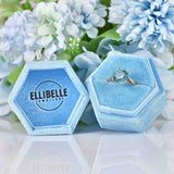 Ellibelle Jewellery Vintage 1984 Blue Zircon 9ct Gold Solitaire Ring