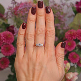 Ellibelle Jewellery Vintage 1986 Princess-Cut Diamond 18ct Gold Three-Stone Engagement Ring (1.07cts)
