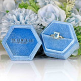 Ellibelle Jewellery Vintage 1987 Aquamarine & Diamond 18ct Gold Ring
