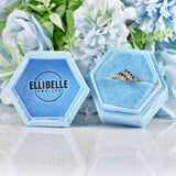 Ellibelle Jewellery Vintage 1987 Sapphire & Diamond Gold Ring