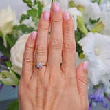 Ellibelle Jewellery Vintage 1989 Diamond 18ct Gold Daisy Cluster Ring
