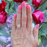 Ellibelle Jewellery Vintage 1989 Old-Mine-Cut Diamond 18ct Gold Cluster Ring (1.13cts)