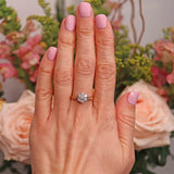 Ellibelle Jewellery Vintage 1991 Diamond 18ct Gold Daisy Cluster Ring