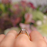 Ellibelle Jewellery Vintage 1993 Diamond 18ct Gold Solitaire Engagement Ring (0.52ct)