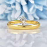 Ellibelle Jewellery Vintage 1993 Diamond 18ct Gold Solitaire Engagement Ring (0.52ct)