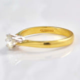 Ellibelle Jewellery Vintage 1993 Diamond 18ct Gold Solitaire Engagement Ring (0.52ct)
