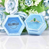 Ellibelle Jewellery Vintage 1995 Natural Emerald & Diamond 18ct Gold Cluster Ring