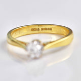 Ellibelle Jewellery Vintage 1996 Diamond Solitaire Engagement Ring (0.35ct)