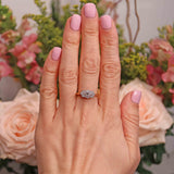 Ellibelle Jewellery Vintage 1996 Vari-Cut Diamond 18ct Gold Cluster Ring